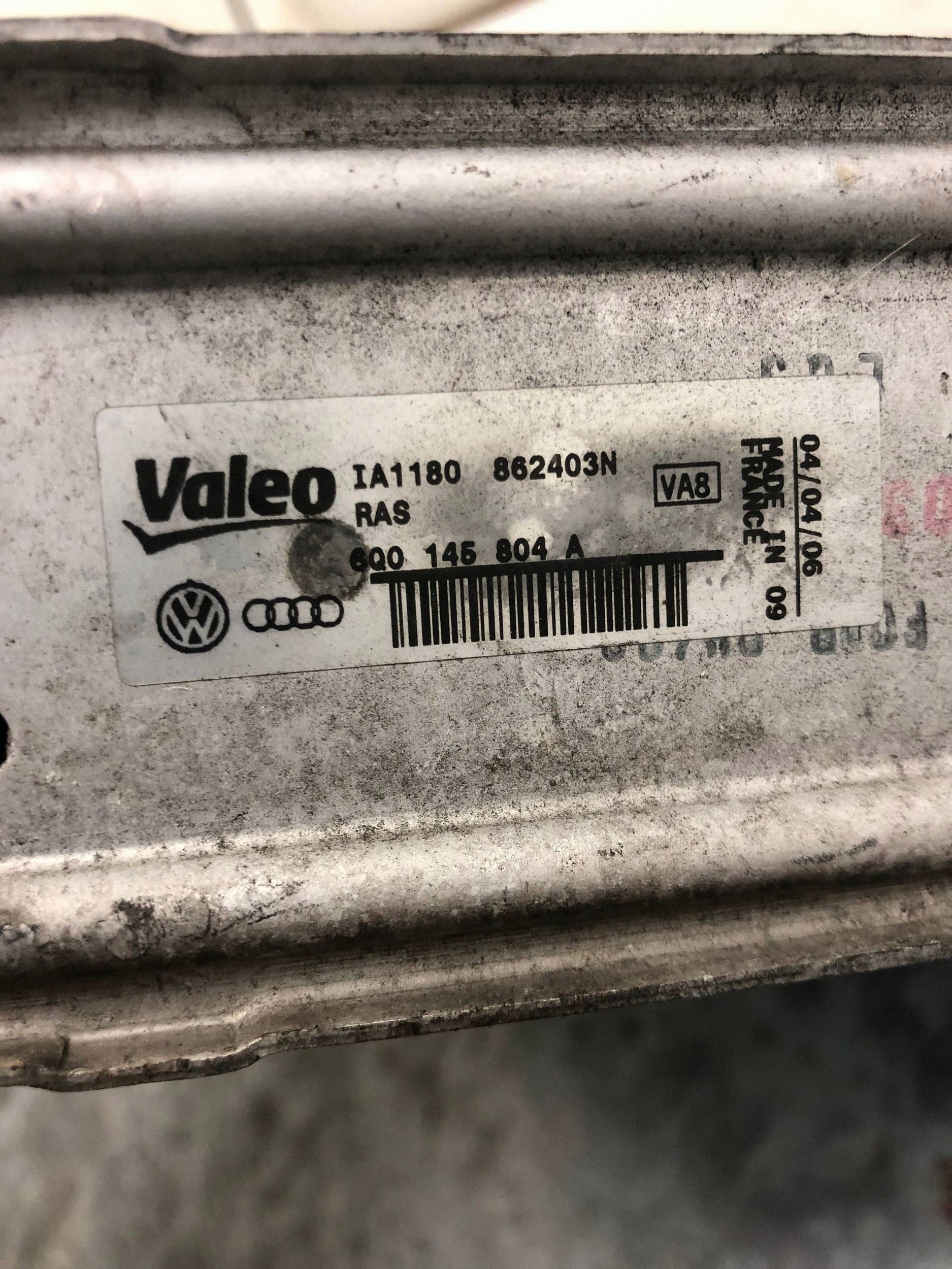 radiator intercooler VW POLO LIFT 6Q0145804A