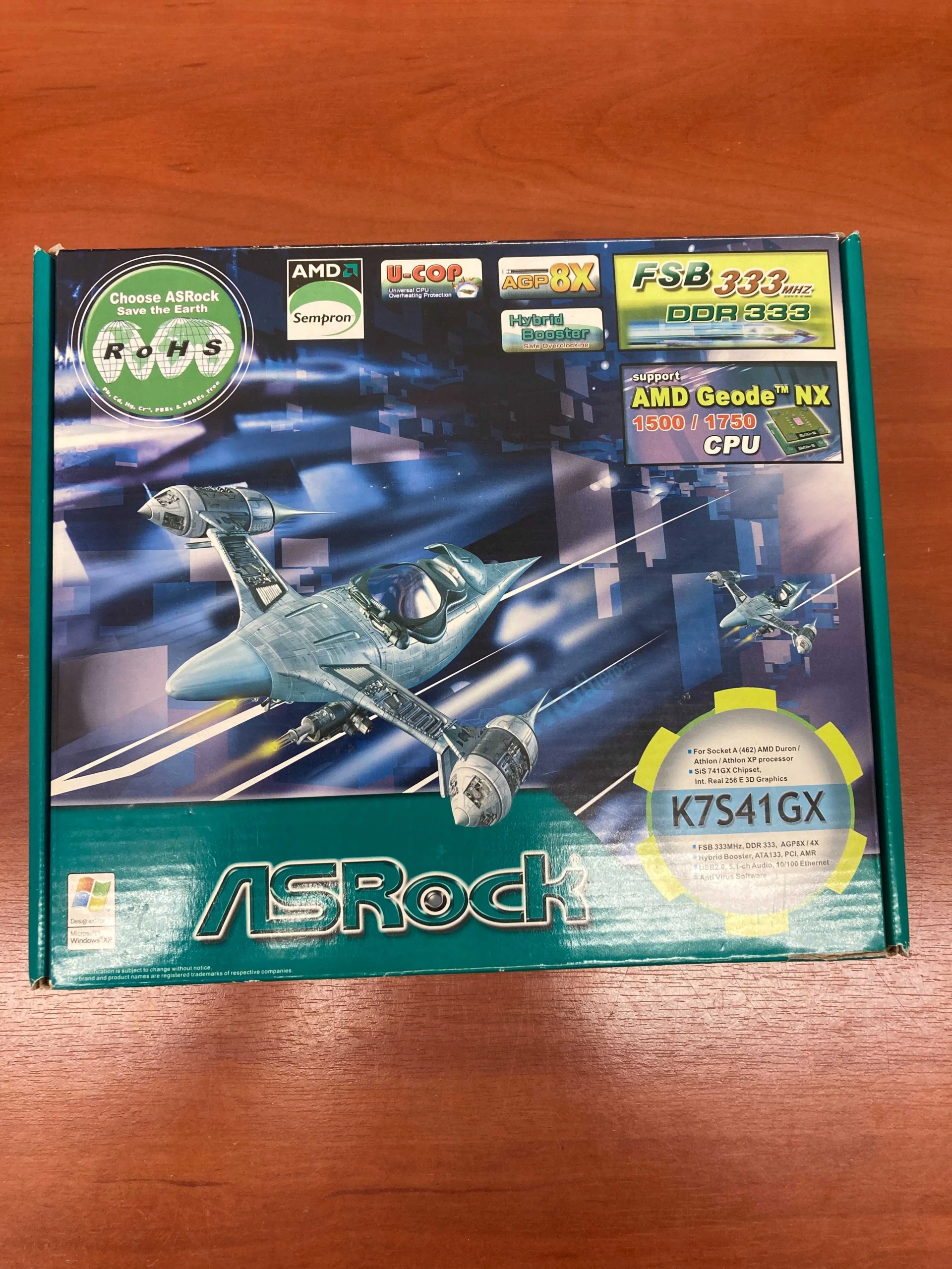 Asrock K7S41GX REV.1.04 s.462 Ddr Pci Agp Amr Box Nowa