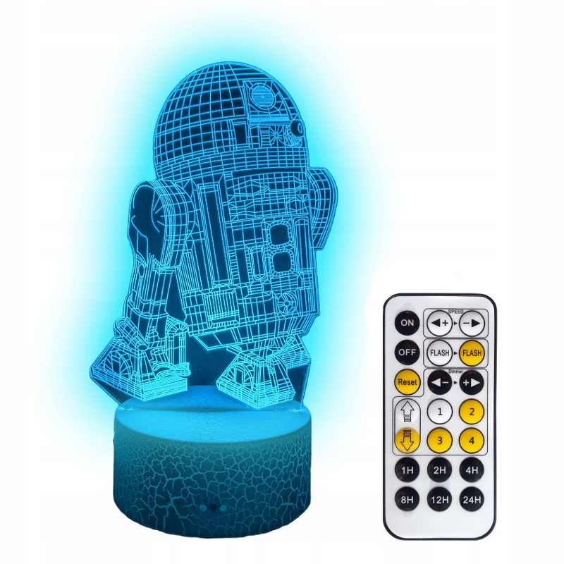 

Lampka 3D Led Star Wars Robot Pilot
