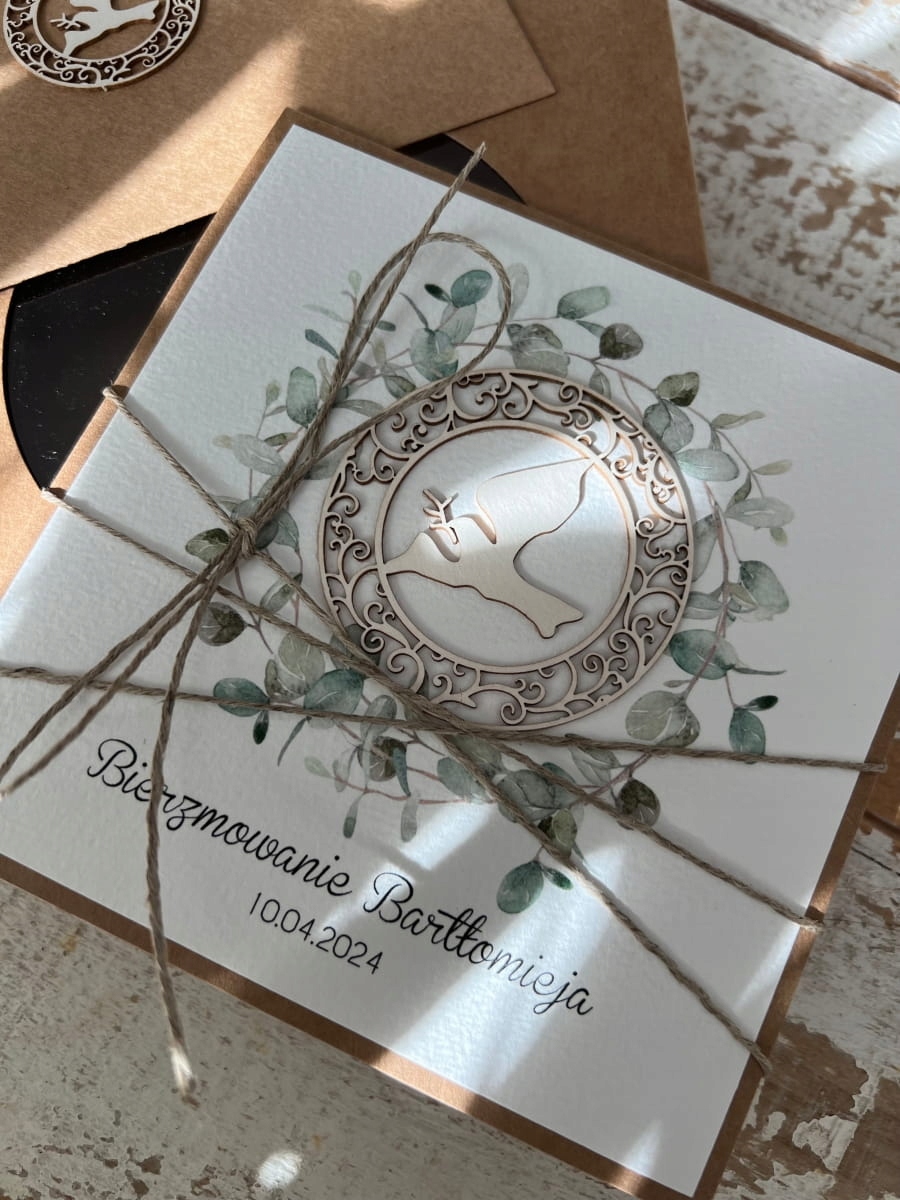 Originální biřmovací suvenýr s personalizací, kartička