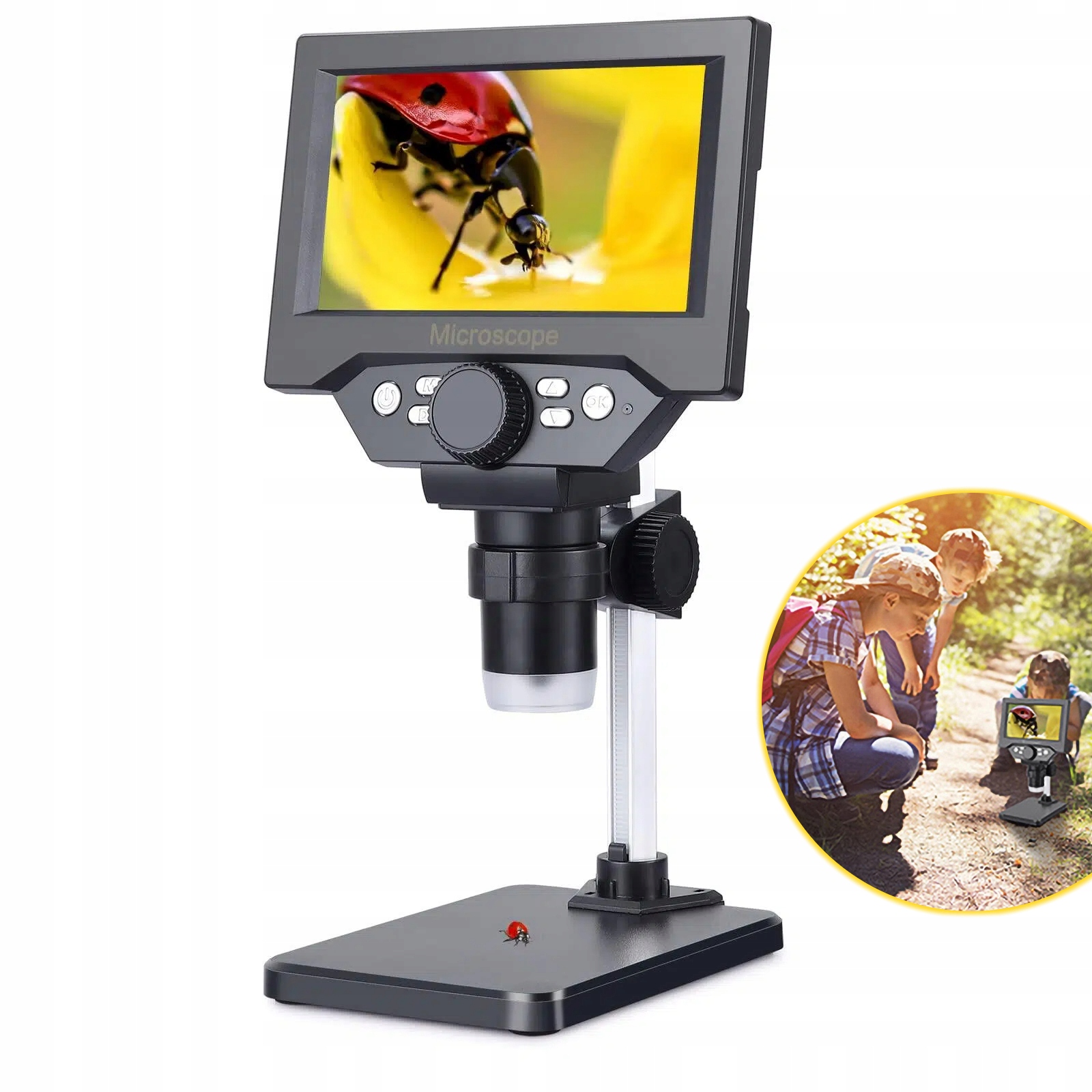 Digitální Přenosný Mikroskop Pro Pájení Fhd 1080P, Displej 5,5"