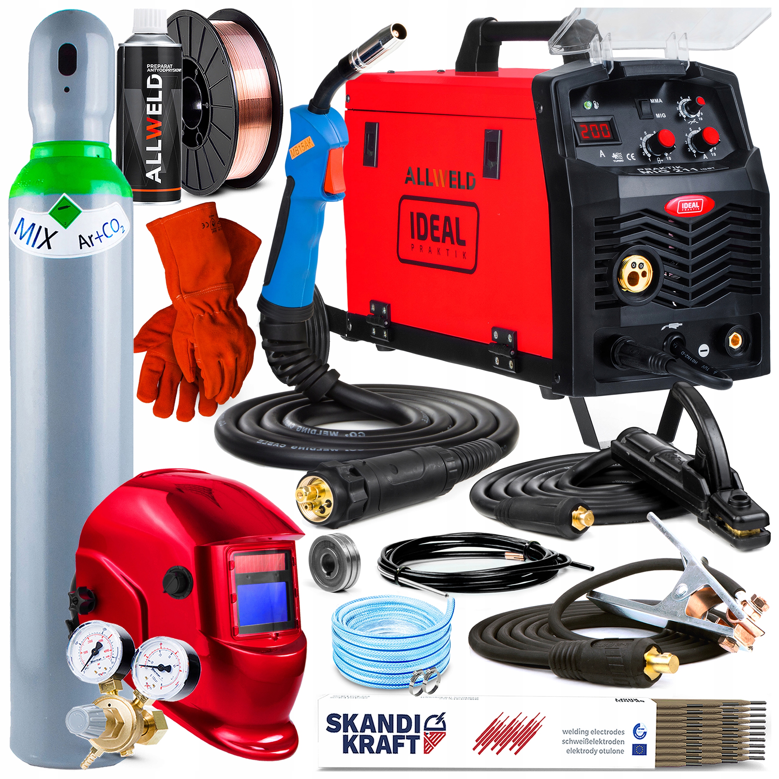 Invertorová Svářečka Inverter Ideal Mig 211 Igbt Mma 230V 200A Tvrdé Pájení