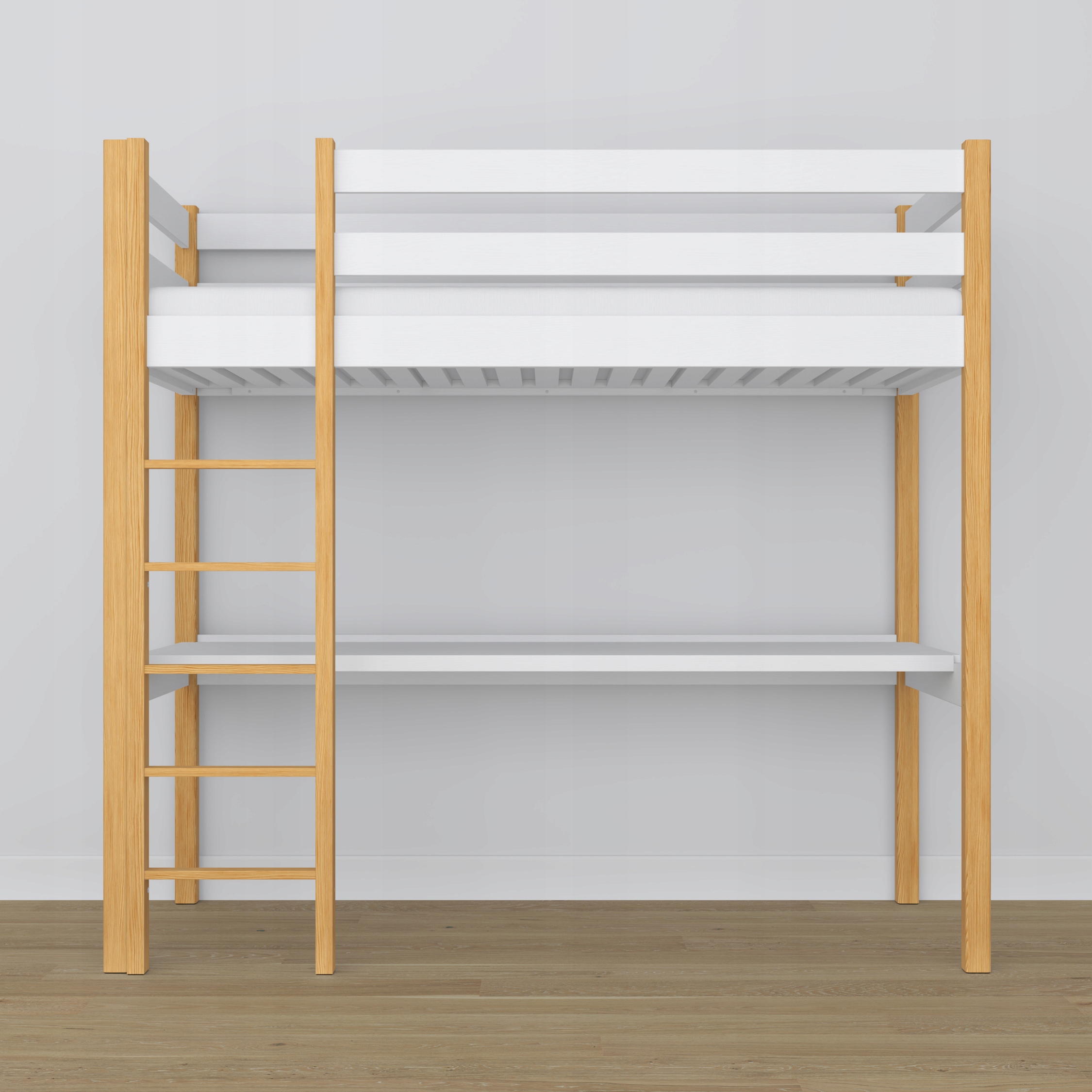 Łóżko antresola z biurkiem N05 90x180 Typ łóżko piętrowe