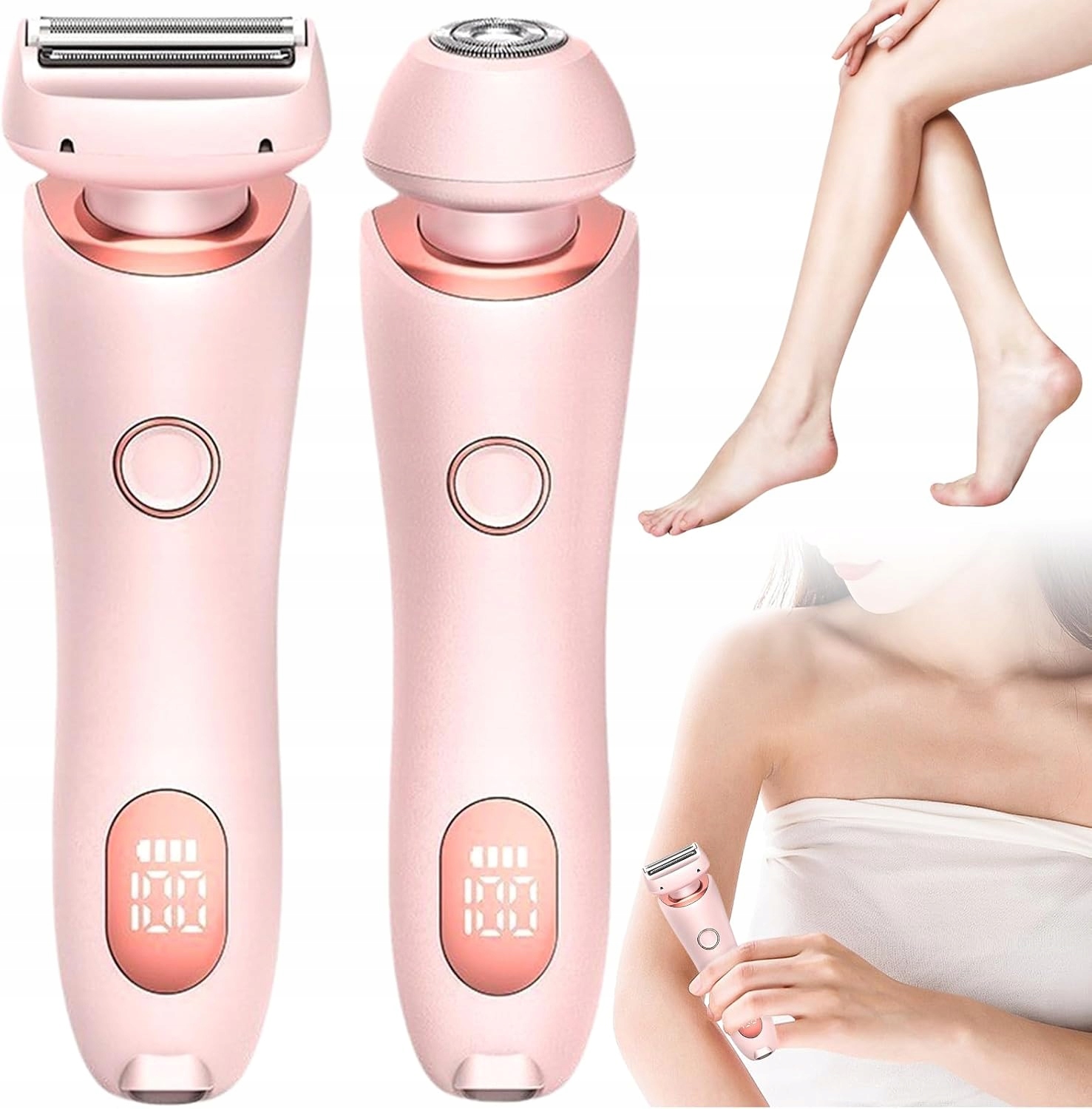 Holicí Strojek Na Holení Publických Vlasů, Barva Růžová, Bezbolestný