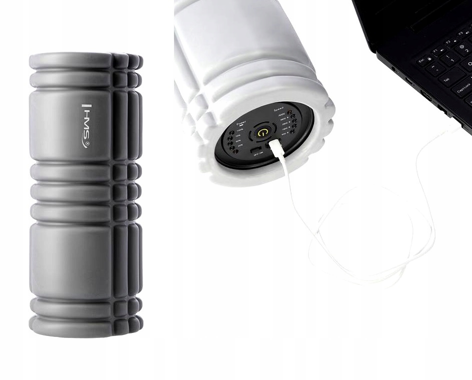 Wałek do masażu wibrujący 4 poziomy prędkości HMS