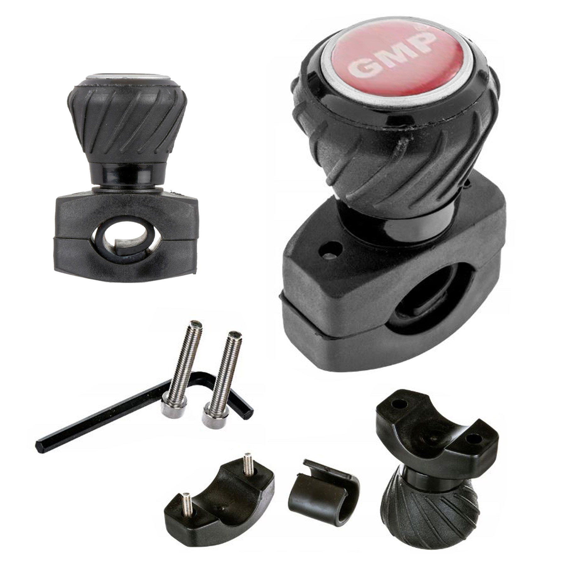 GAŁKA na kierownicę DeLux ŁOŻYSKOWANA czarna uniwersalna