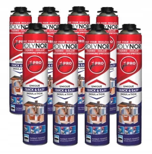 Polynor Pro izolační stříkací pěna pur Zateplení Podkroví Garáže