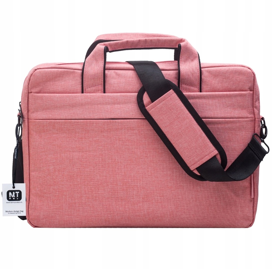 Piękna Torba Etui Pokrowiec na laptopa z przekątną ekranu 12-14" Różowa
