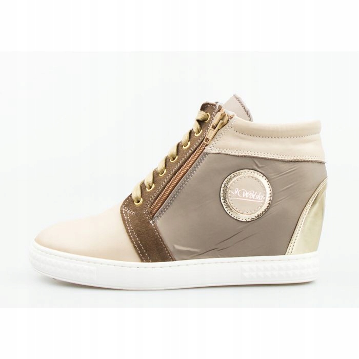 Barevné Kotníkové Boty, Tenisky Na Skrytém Klínku, Kůže