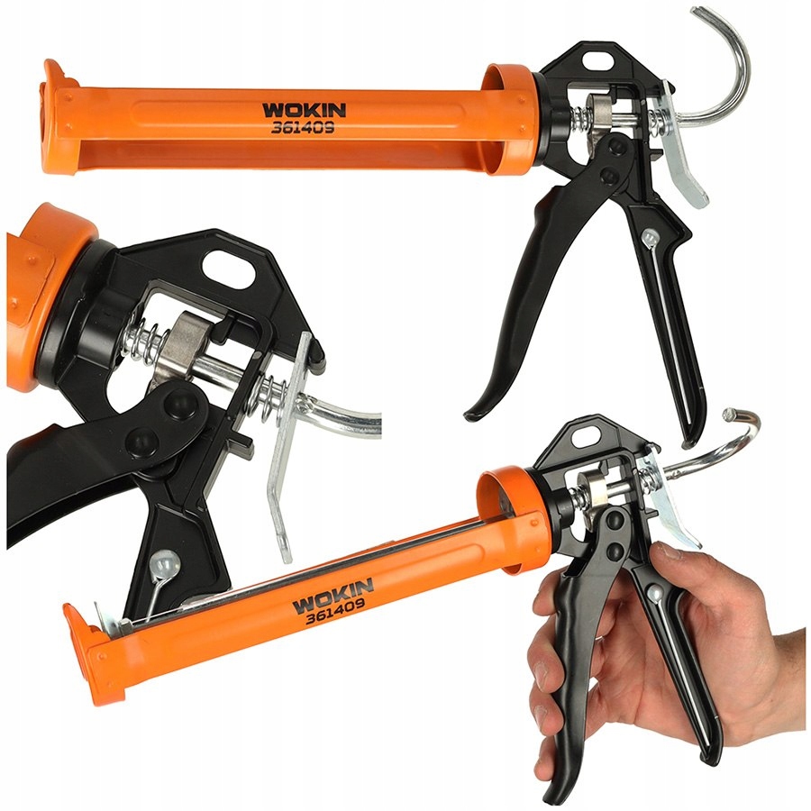 PISTOLET WYCISKACZ DO SILIKONU AKRYLU KLE JU KARTUSZY MAS OBROTOWY KORPUS 3