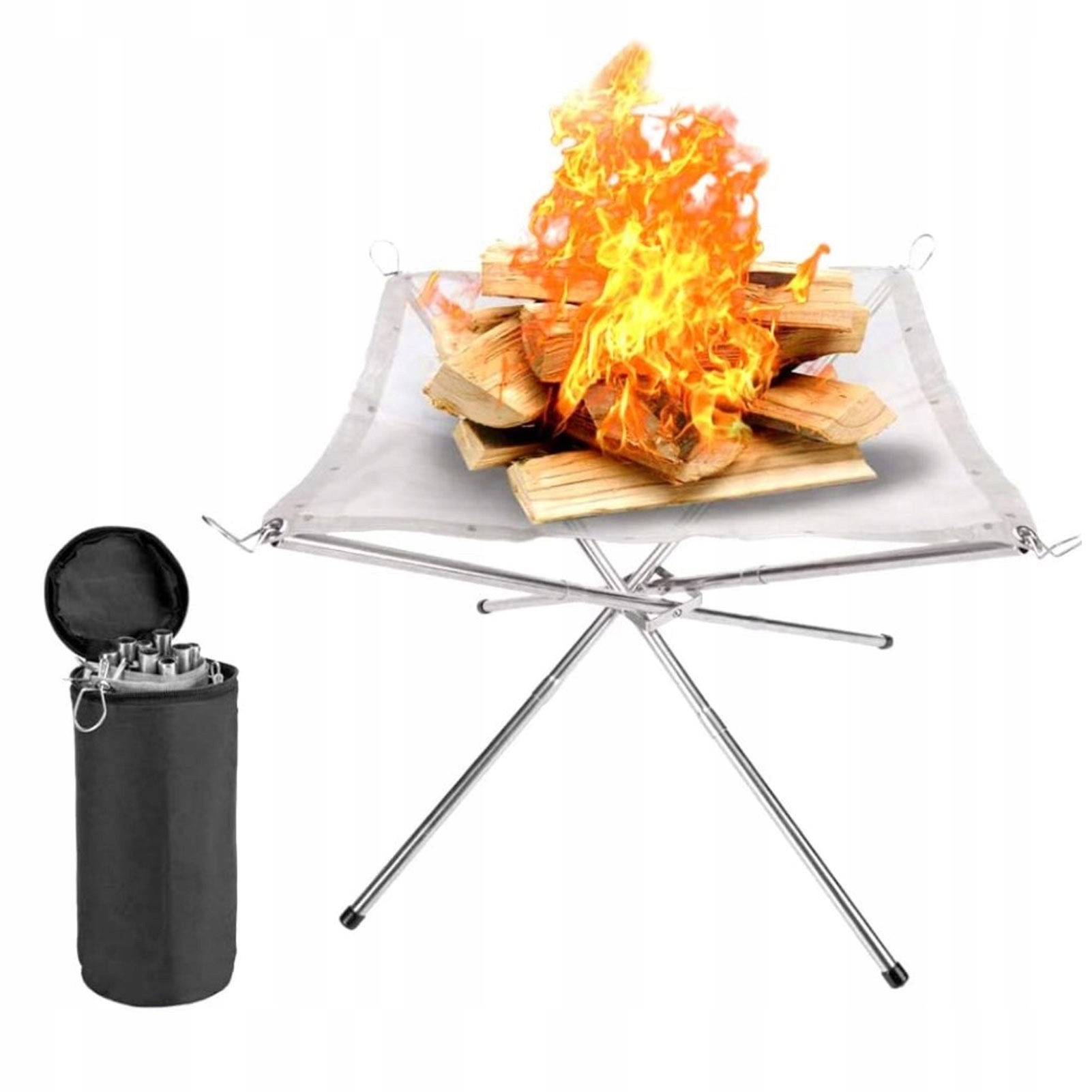 PRZENOŚNE SKŁADANE PALENISKO OGRODOWE MINI GRILL