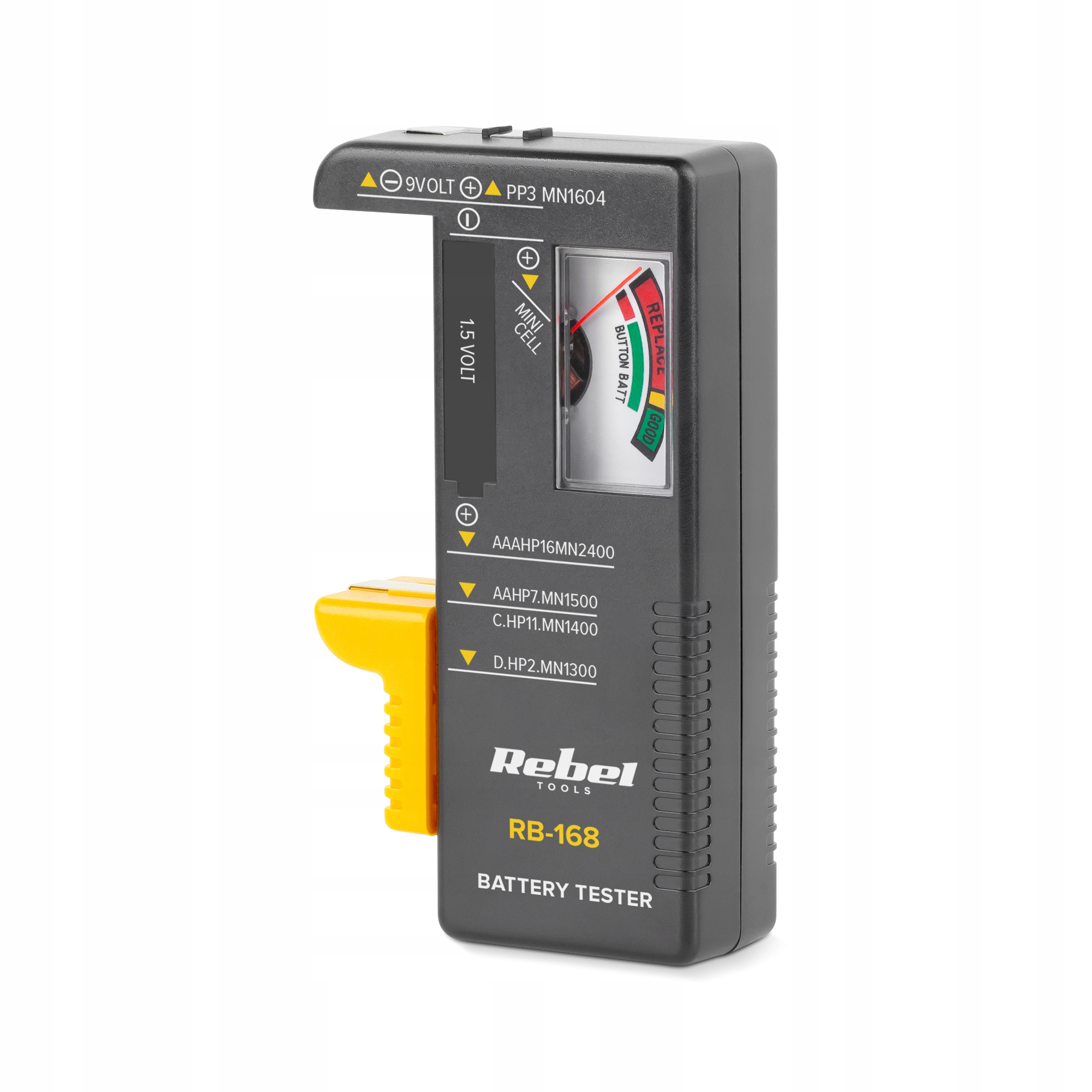 MIE-RB-168 Tester baterii Rebel RB-168