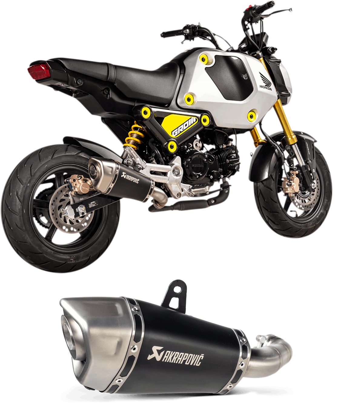 S-H125SO4-ASZTBL - Глушник вихлопної труби Akrapovic HONDA MSX 125 2021-2022