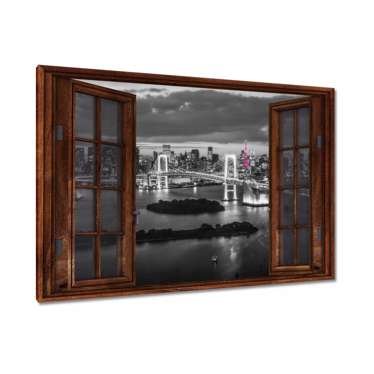 Obrazy 120x80 Růžová Eiffelova věž Most