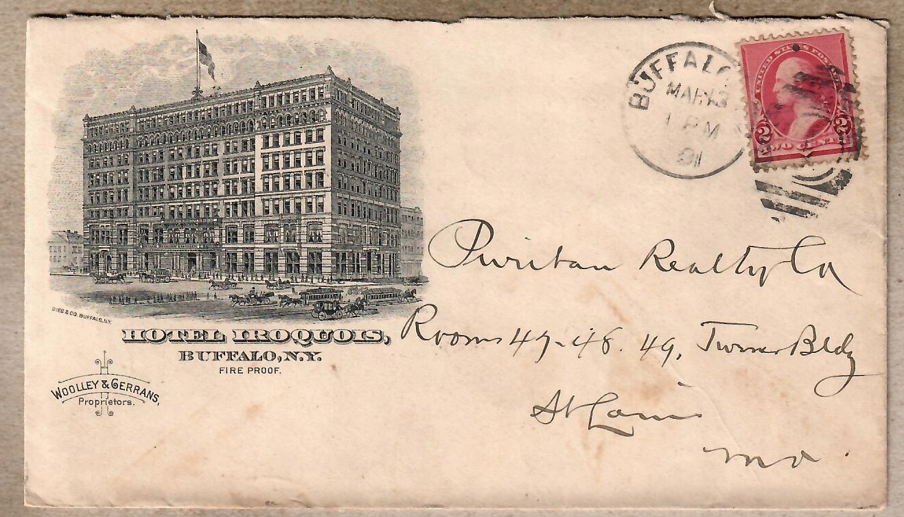 USA, 1891 r. koperta