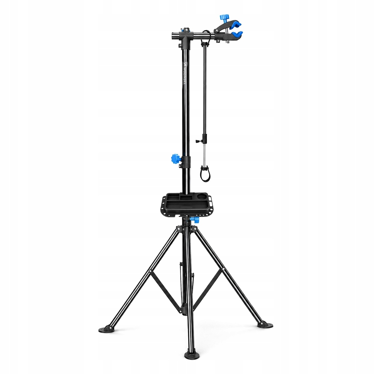 Servisní stojan Wozinsky s otočnými knoflíky pro jízdní kola 30 kg, černý