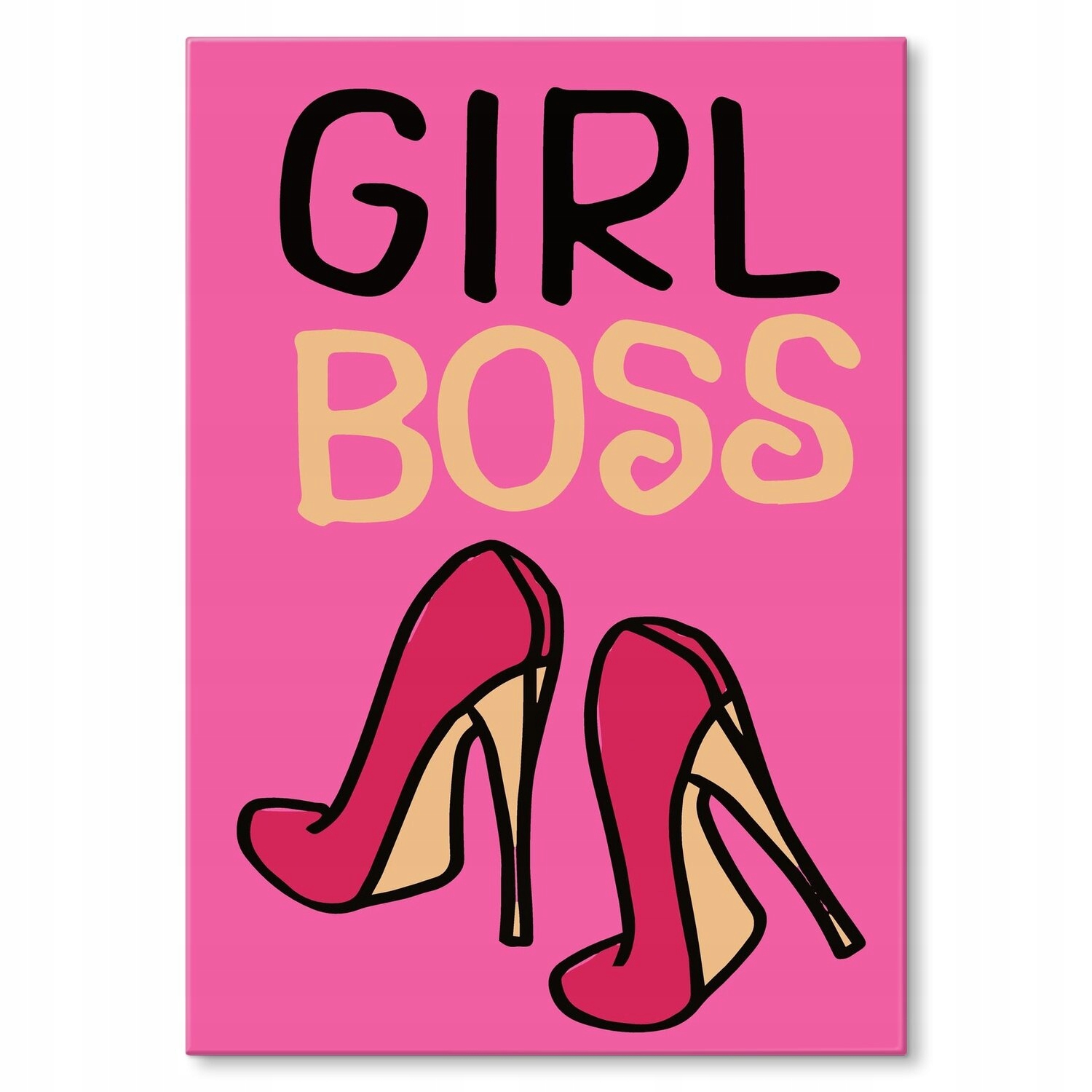 Kovový plakát Girl boss šéfová Szyld Plech 30 x 42 cm Dárek