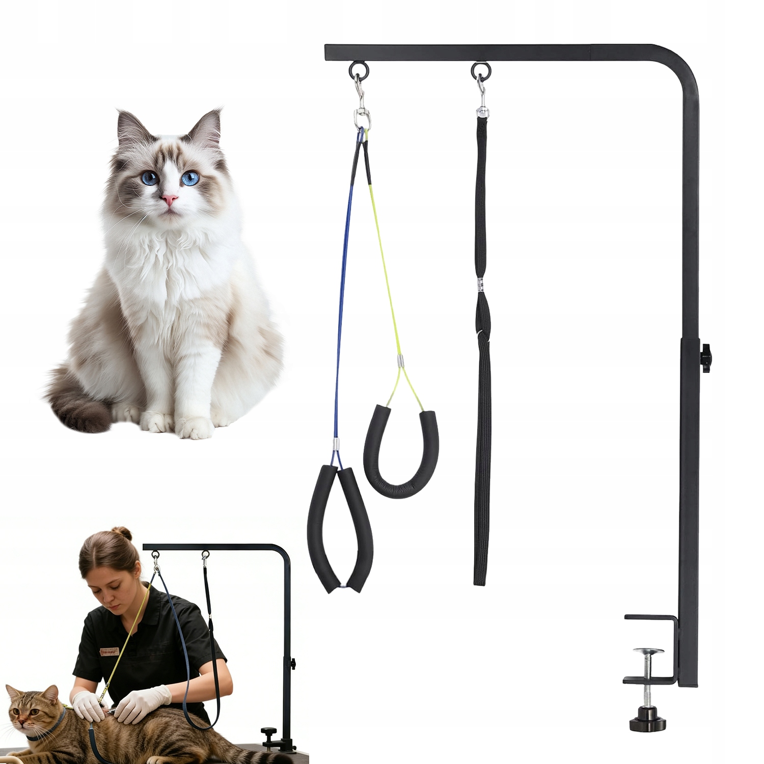 Levně Kovový Nastavitelný Groomerský Držák Pro Péči O Psa Doma