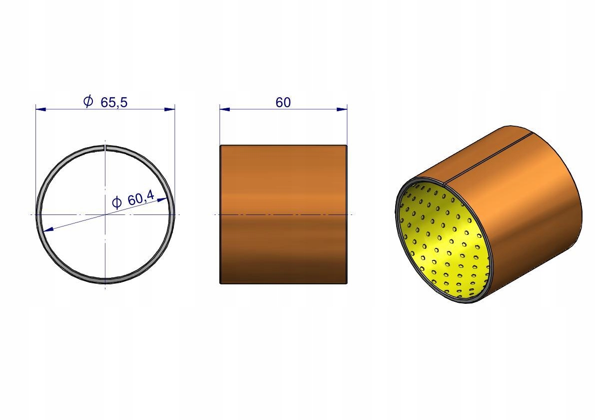 Tuleja sworznia osi przedniej Zetor Numer katalogowy części 67113301