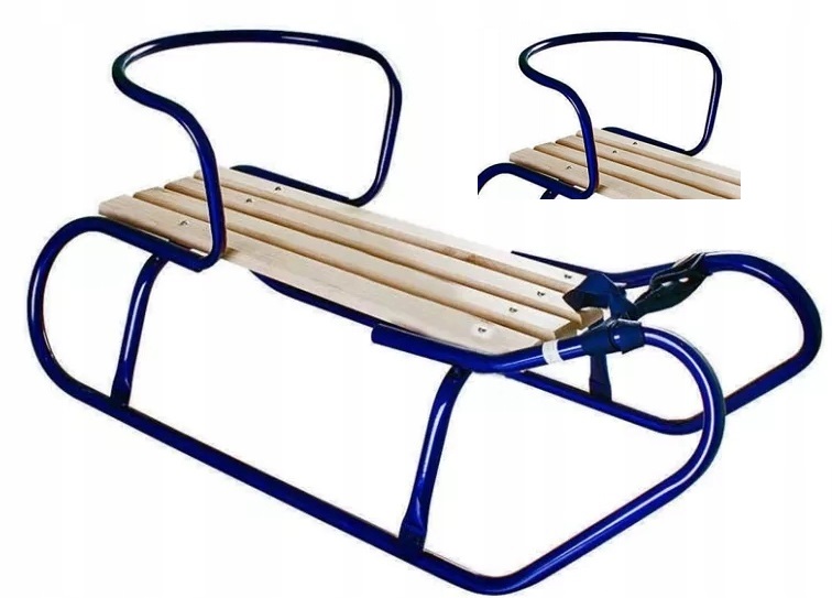 Polskie Metalowe Sanki Viva Z Oparciem