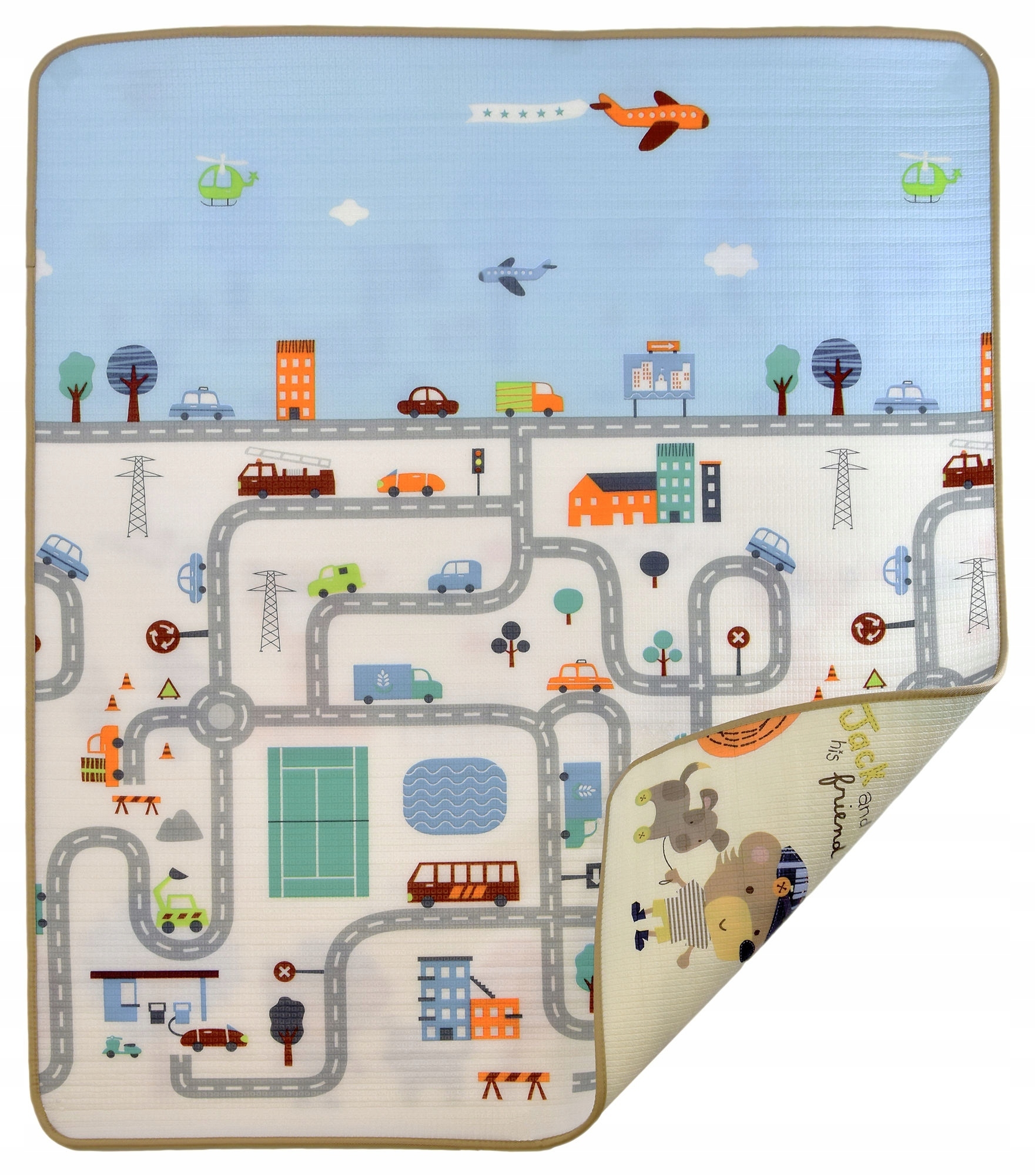 MATA EDUKACYJNA PIANKOWA MIASTO ULICE 150x100x1