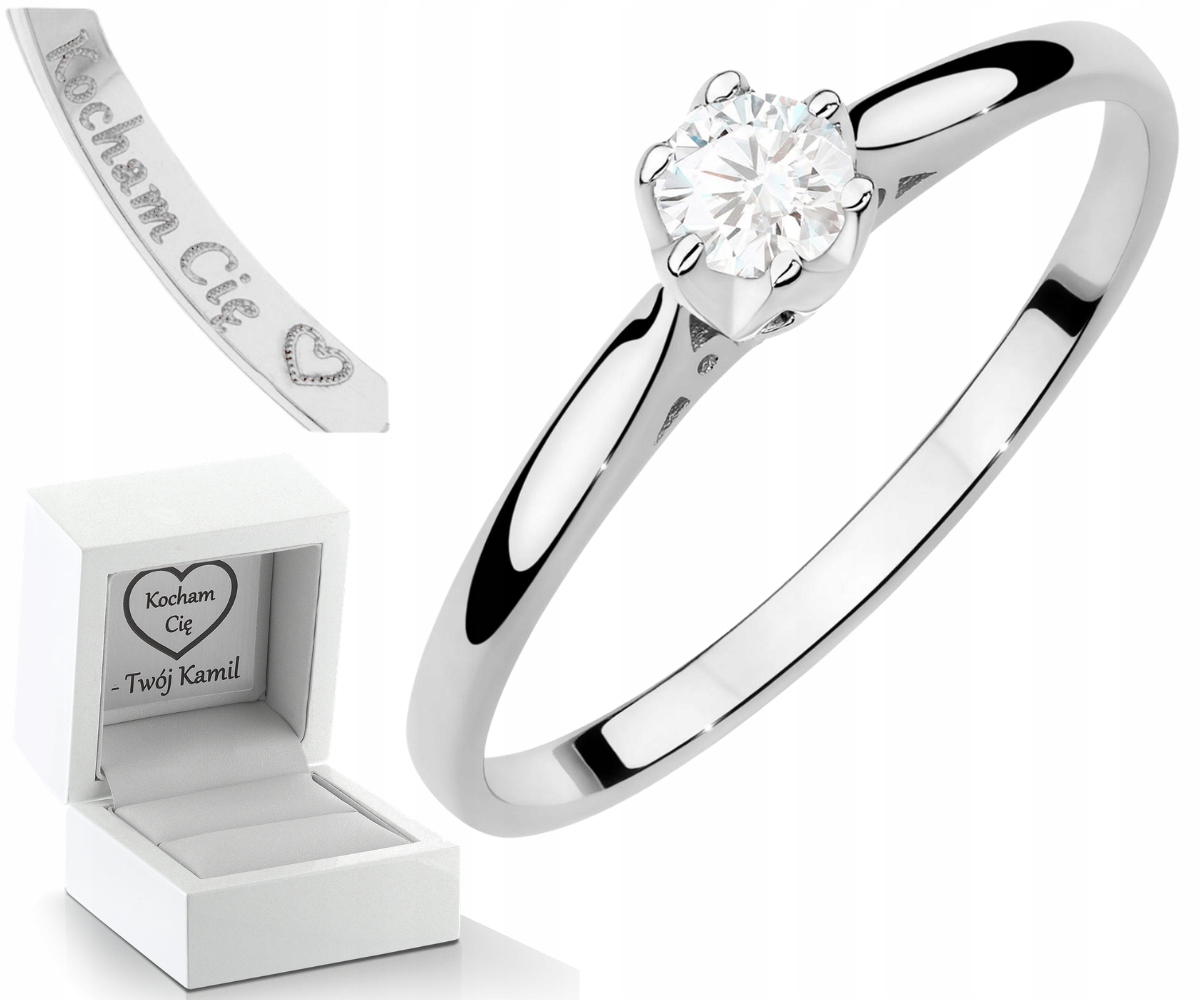 Prstýnek S Briliantem Pro Zásnuby, Moderní A Elegantní