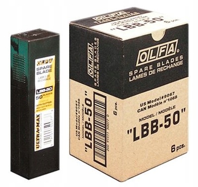 

Olfa Ostrza LBB-50 18mm 50 szt czarne Oryginalne!