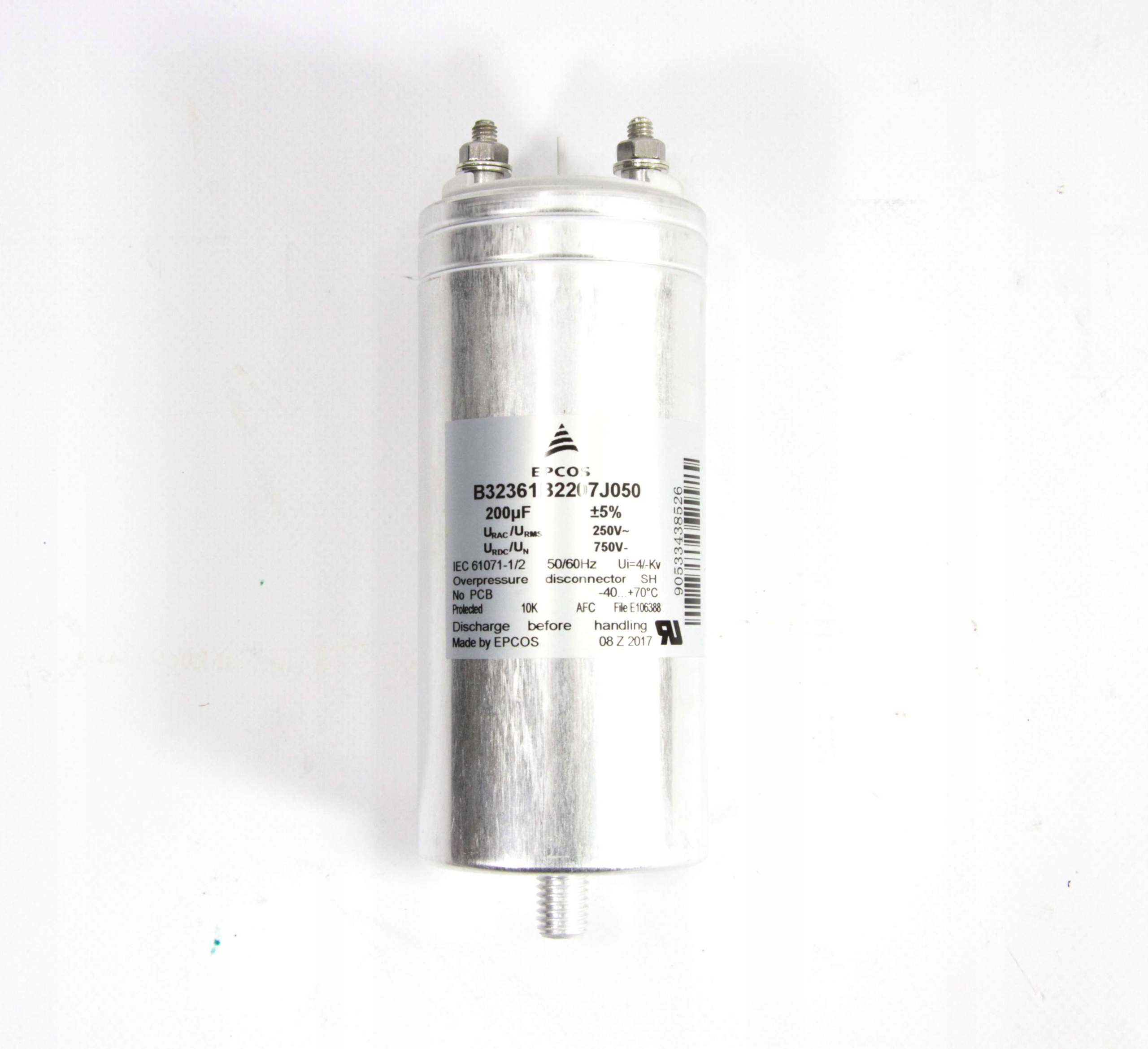 KONDESATOR FOLIOWY WYSOKOPRĄDOWY 200uF 750V EPCOS