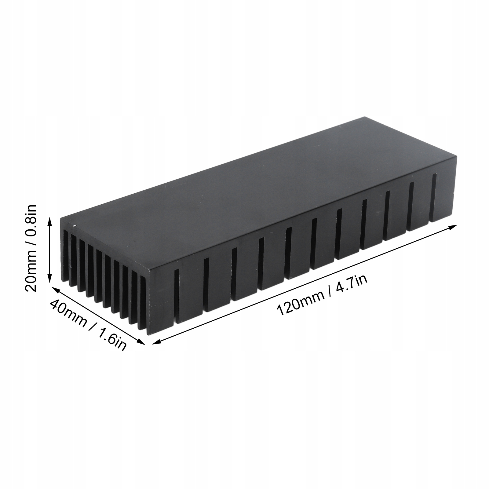Radiator bez Symbol 40 mm x 20 mm x 120 mm Symbol bez Symbol