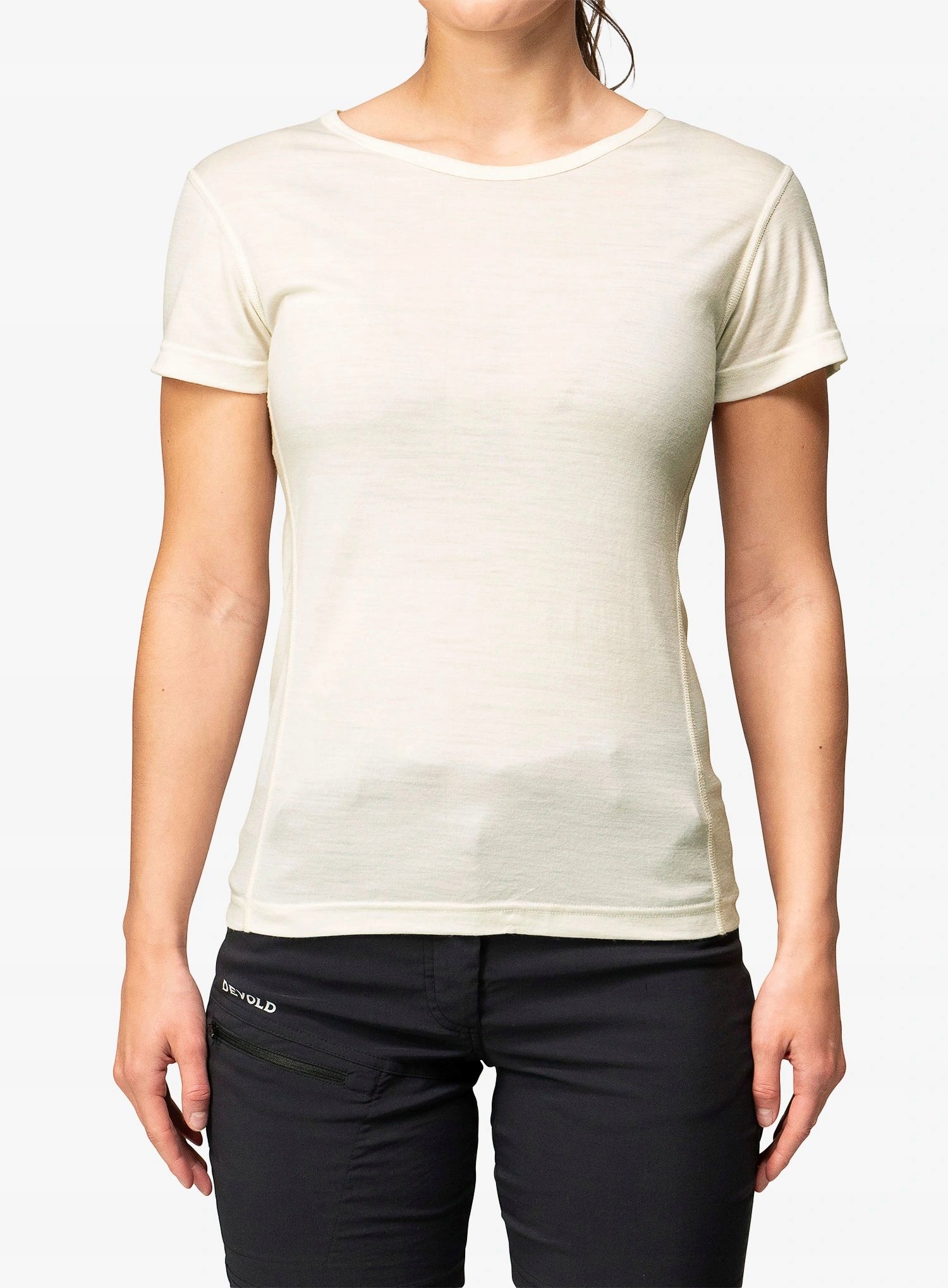 Koszulka termoaktywna damska Devold Breeze Merino 150 T-Shirt white L