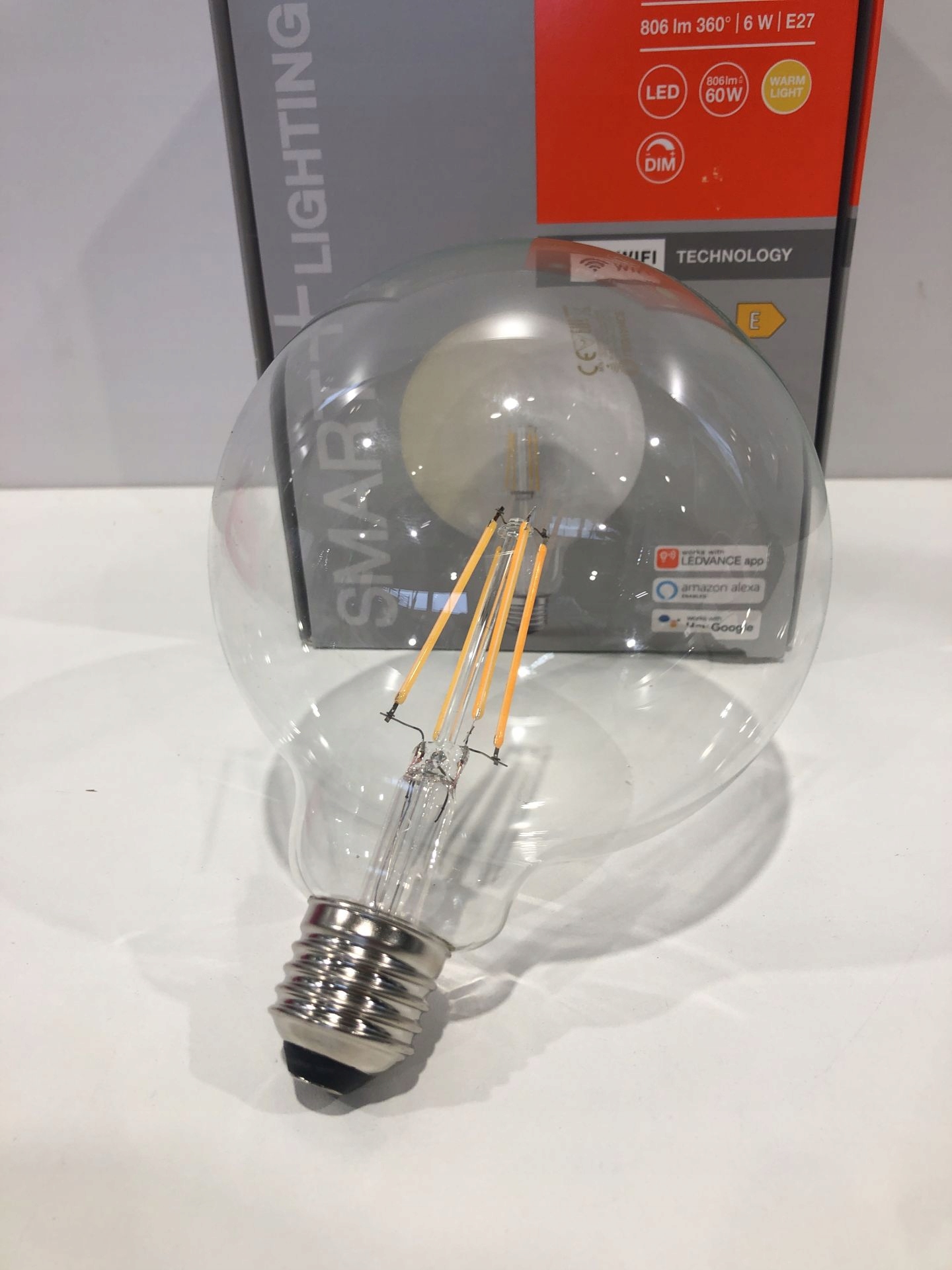 LEDVANCE Żarówka LED SMART+ Fil. WiFi Globe 5,5W Marka Ledvance