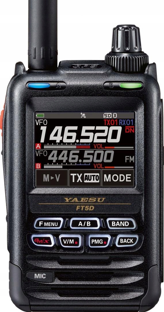 Yaesu FT-5DE ręczny radiotelefon amatorski Vhf/uhf Fusion C4FM 5W
