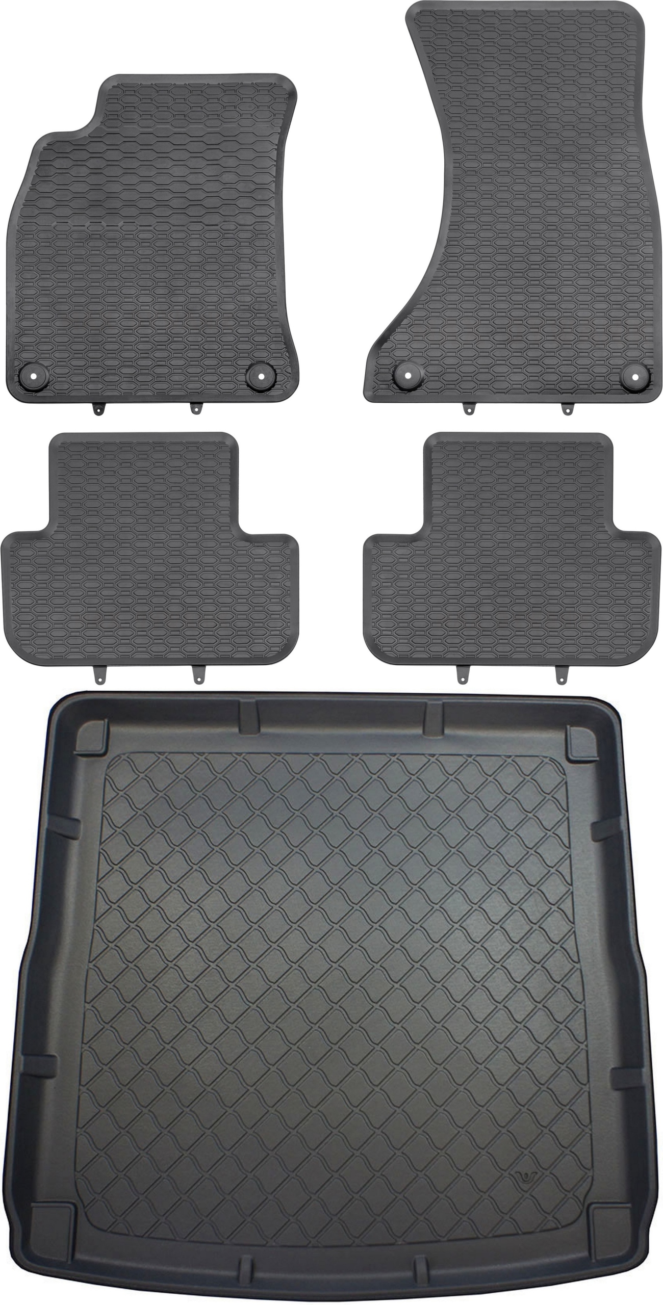 Audi A4 B8 Kombi od roku 04.2008-10.2015 Sada Koberce batožinový priestor