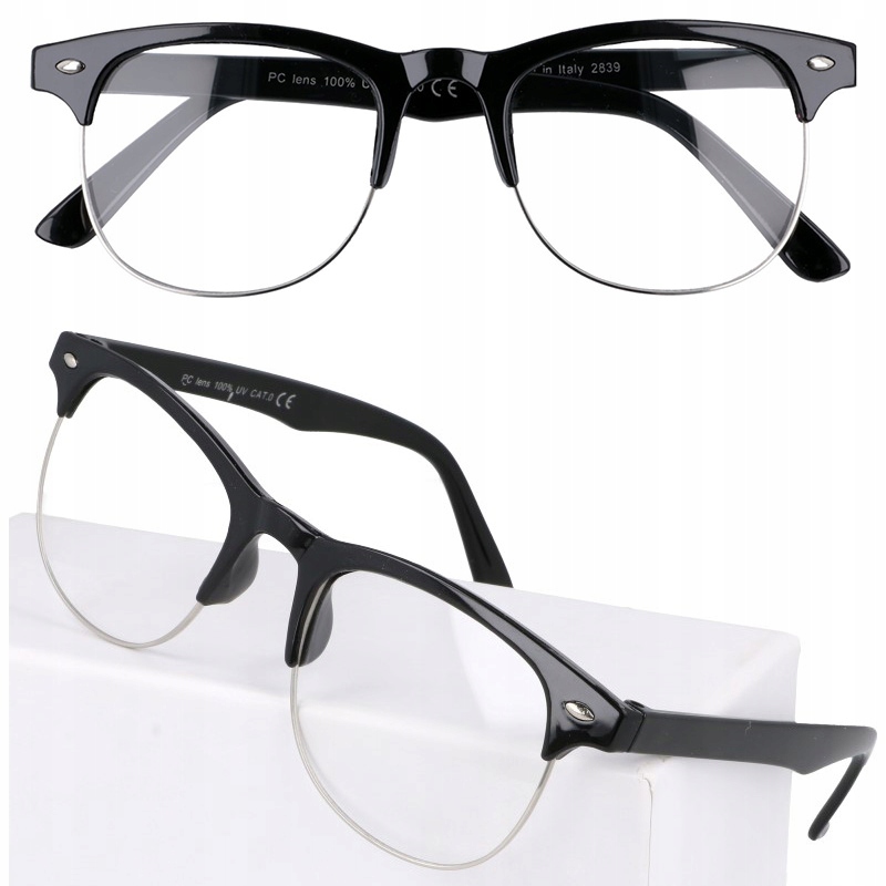 

Męskie okulary Zerówki nerdy Kujonki