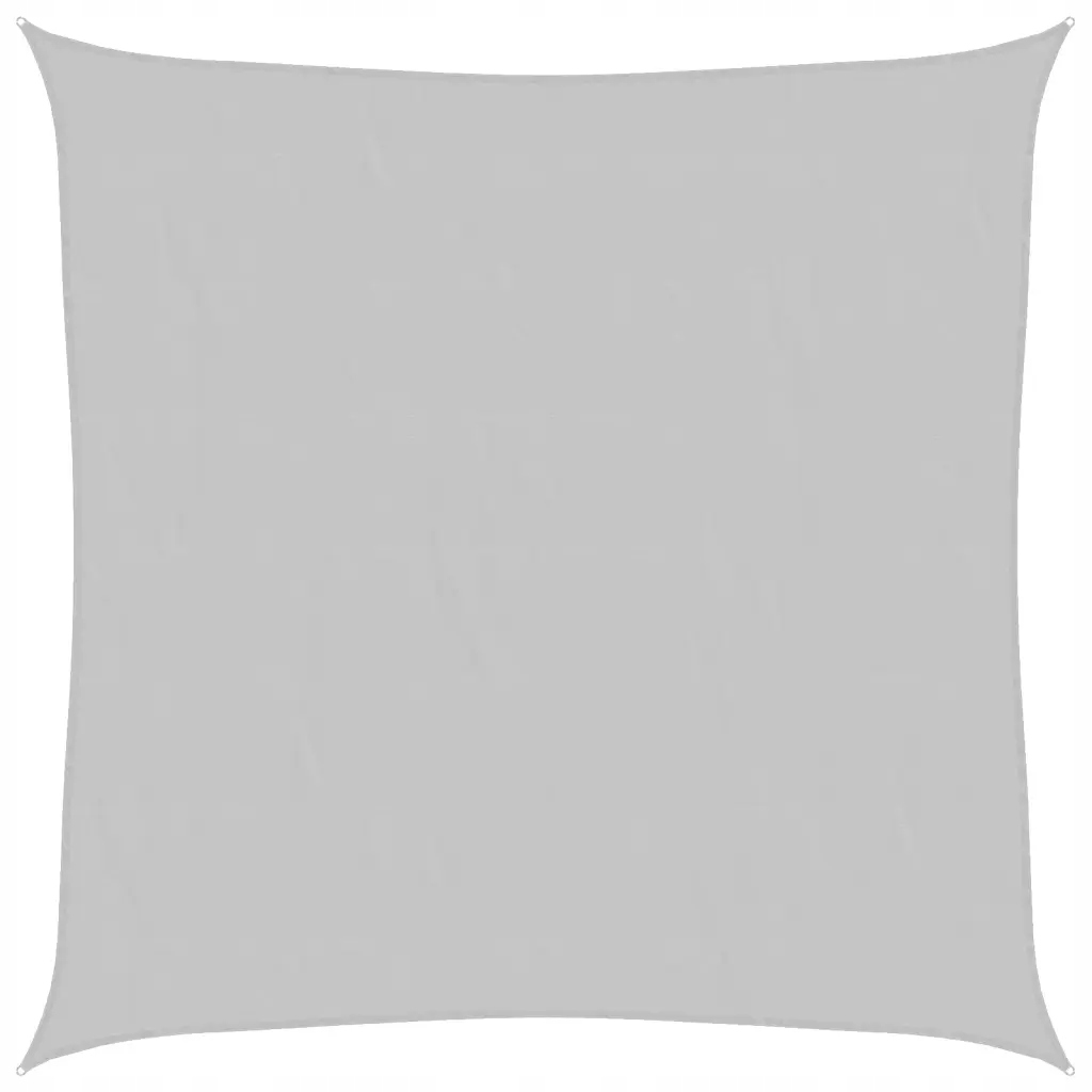 Sluneční plachta z polyesteru Oxford, voděodolná, Uv, 3 x 3 m, světle šedá