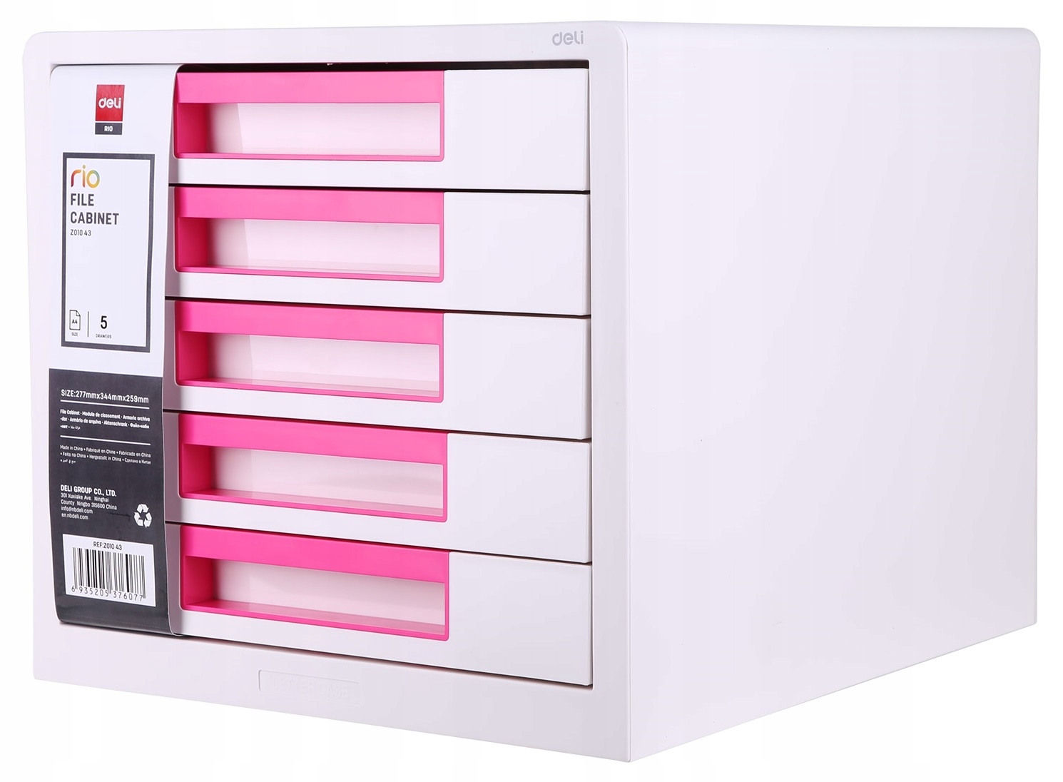 

Pojemnik Z 5 Szufladami Deli Z01043 Różowy