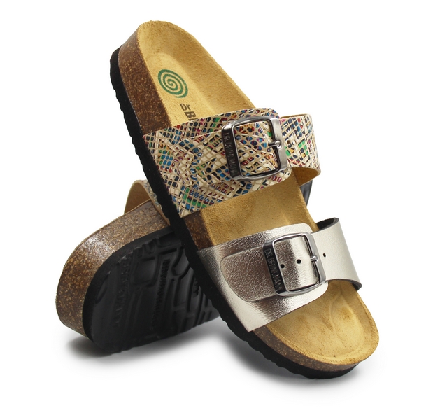 Nazouváky na jaro a léto pro ženy, eko kůže Dr. brinkmann 700067-82 38