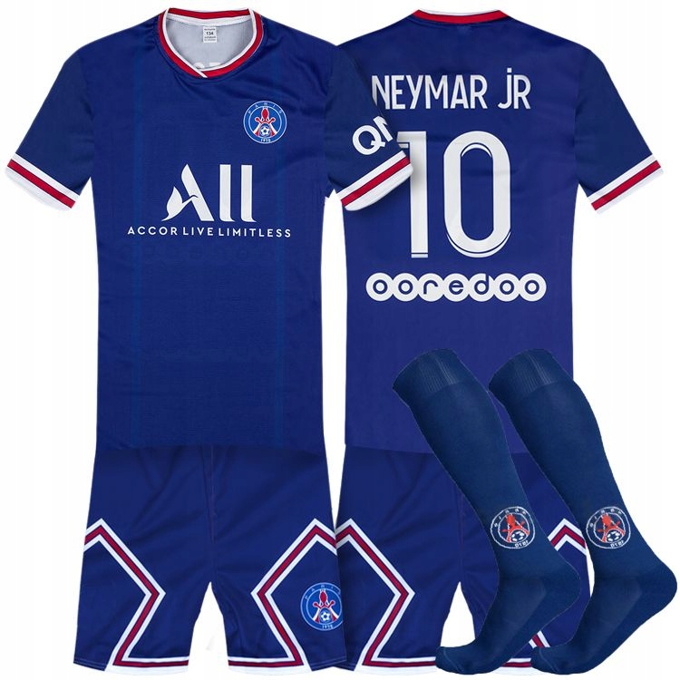 

Neymar Jr 10 Strój Piłkarski Psg i Getry 116 cm