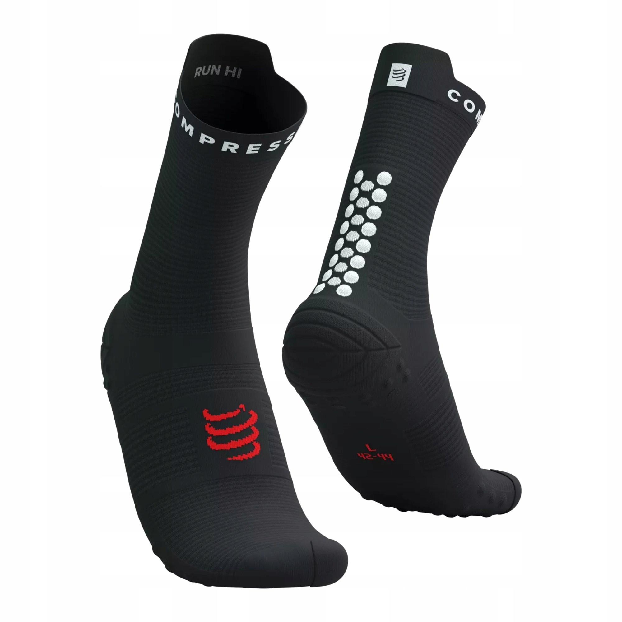 Skarpety do biegania Compressport Run High V4.0 Wysokie za kostkę T1