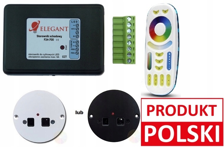 Rgbw Led schodišťový ovladač Elegant F24 Ws2811 Cct 5-24V