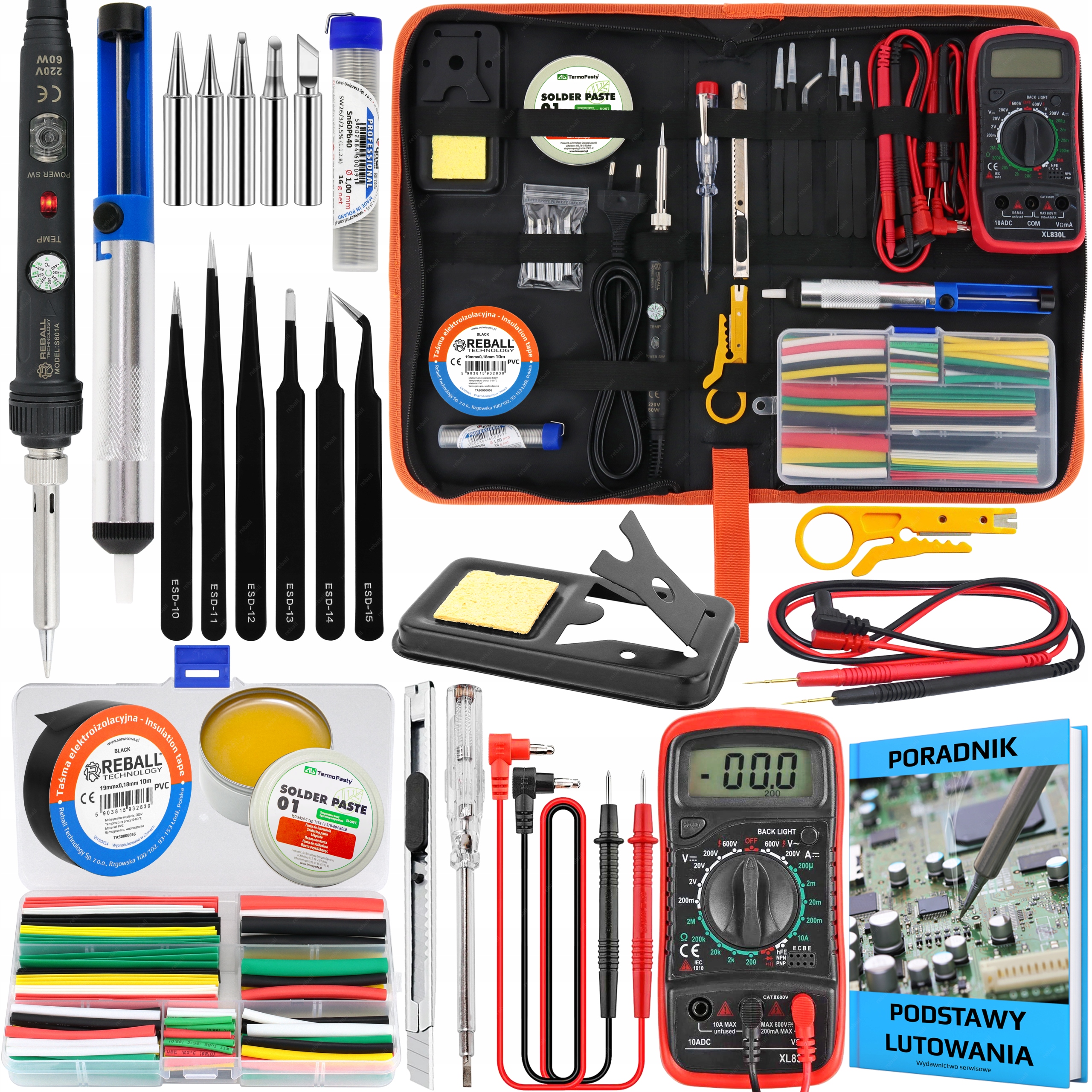 Sada Páječka Pouzdro Příslušenství Příručka 26EL XXL Bohatá Sada Na Opravy