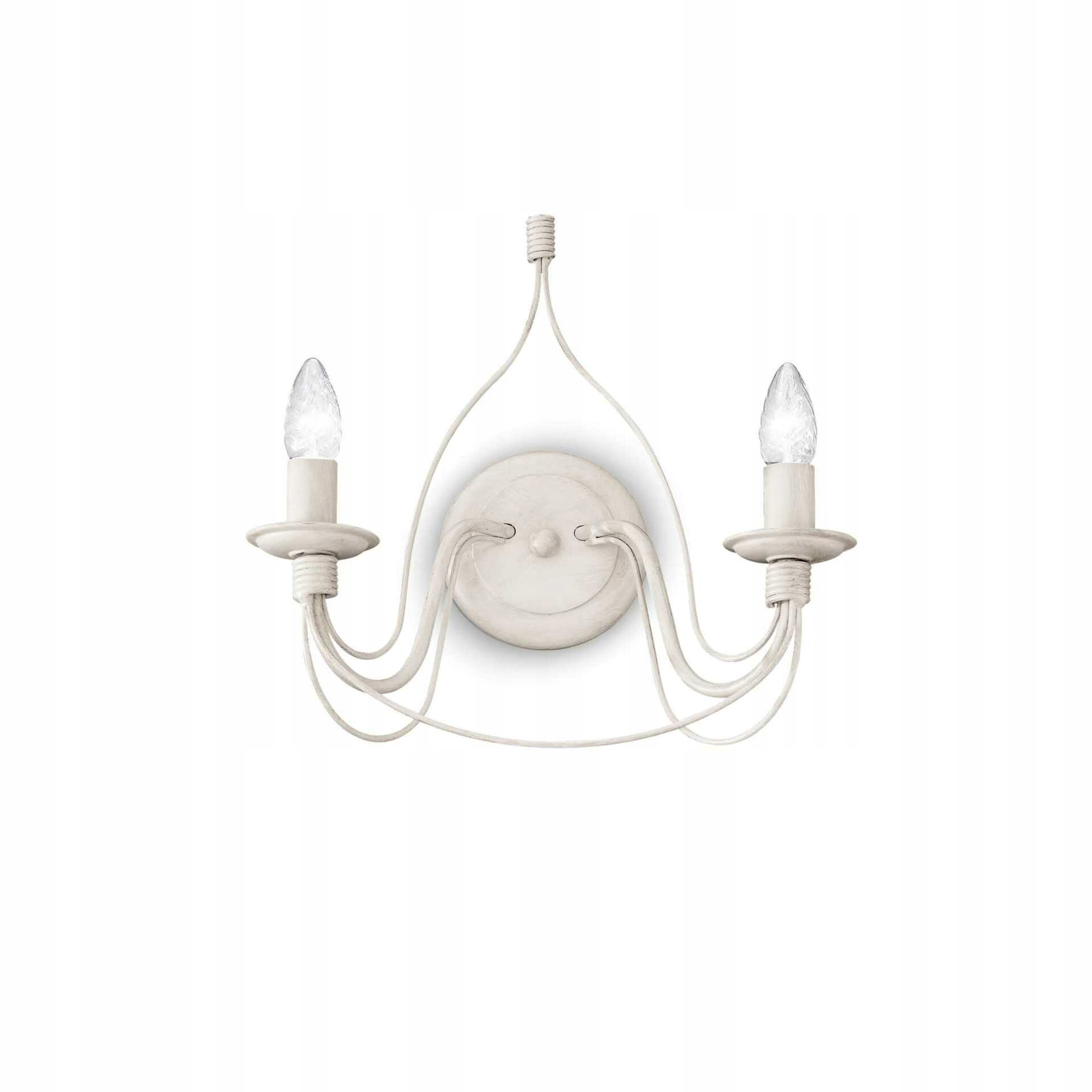 Nástenné svietidlo Ideal Lux Corte AP2 E14 2x40W biela antická