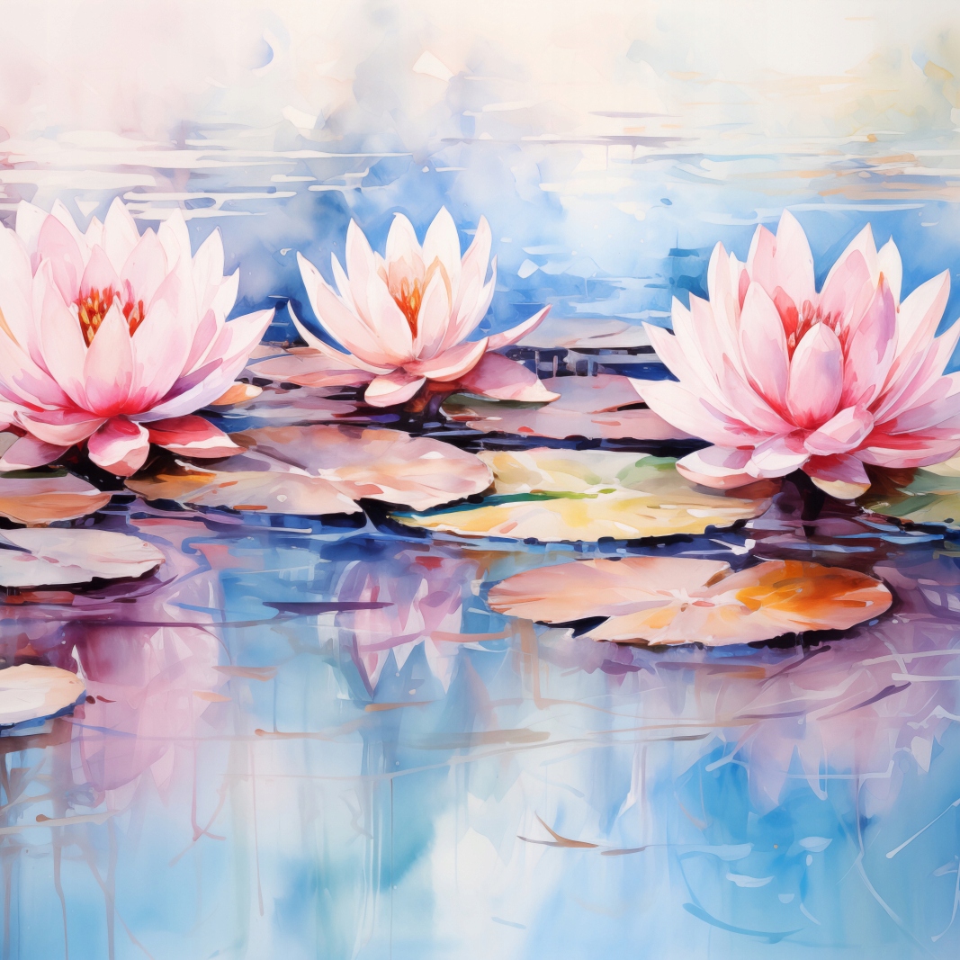 Plakát 100 x 100 cm Klidné odrazy