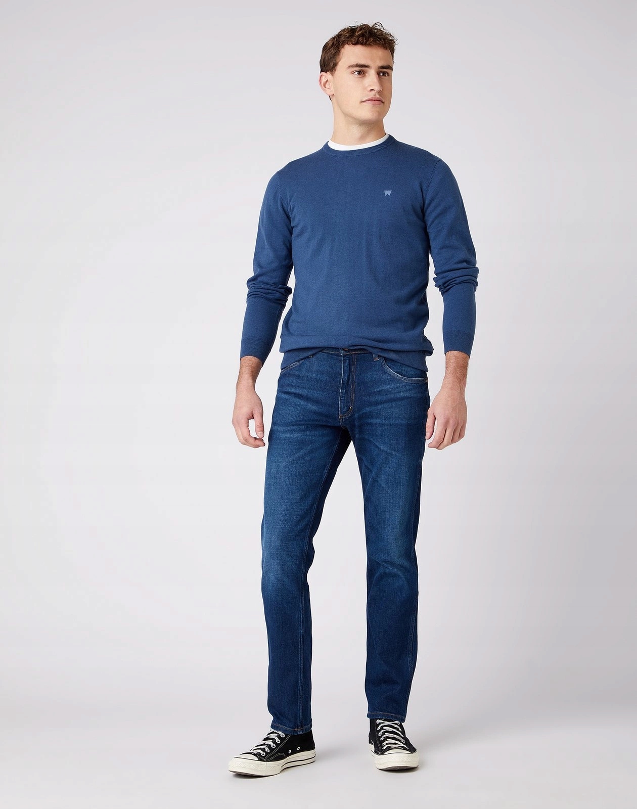 Pánské jednoduché džíny Wrangler Greensboro For Real W15QCJ027 50/34