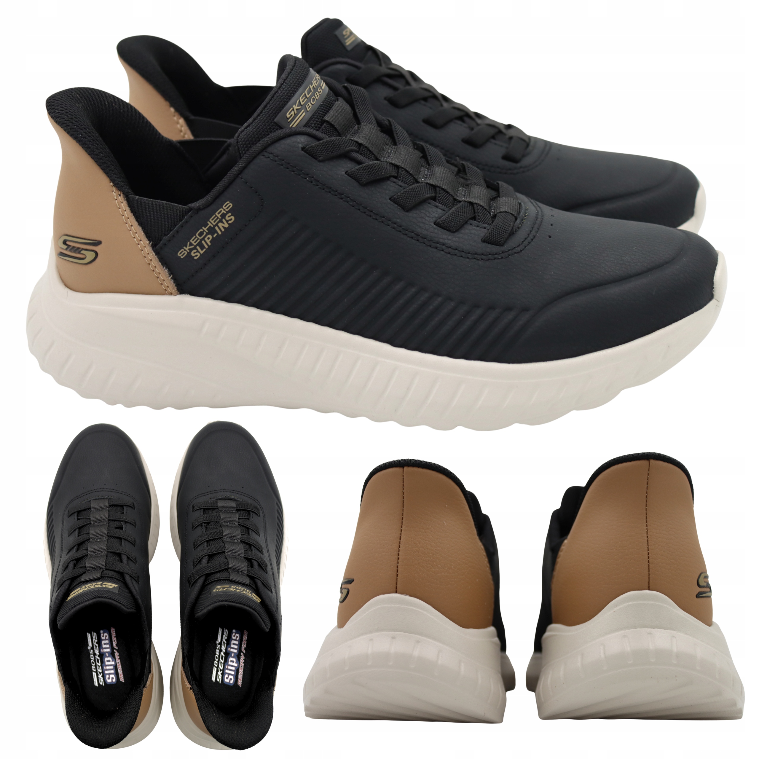Pánské boty Skechers 118305/BLK, pohodlné, lehké, nazouvací, pro každodenní použití, Vel. 43