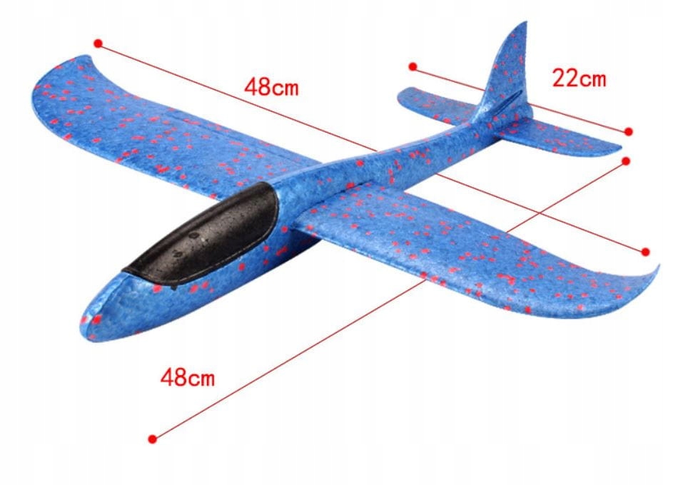 SAMOLOT STYROPIANOWY LED SZYBOWIEC RZUTKA 48 cm Kod producenta 000