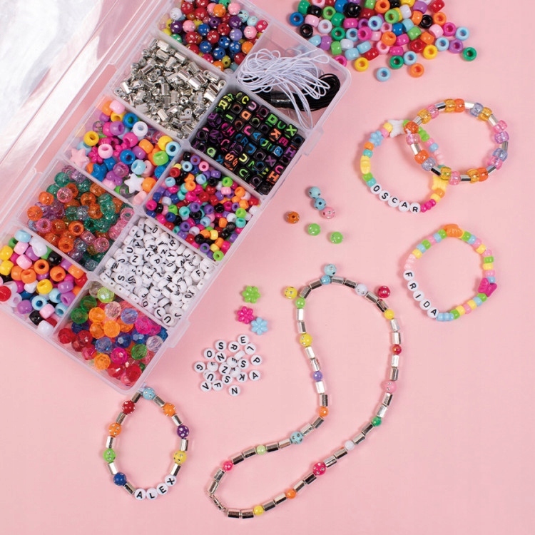 Sada Korálků Na Výrobu Náramků 1900 ks