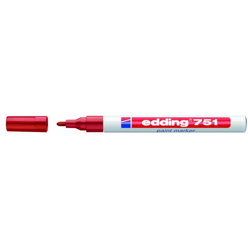 

Marker olejowy Edding 751 1 2 mm czerwony okr.