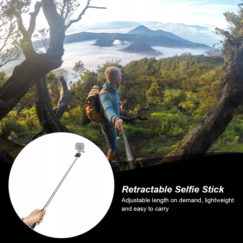 Zestaw Akcesoriów Do Kamery Sportowej Hero 9 8 7 Rower Selfie HELWEET — miniatura 5