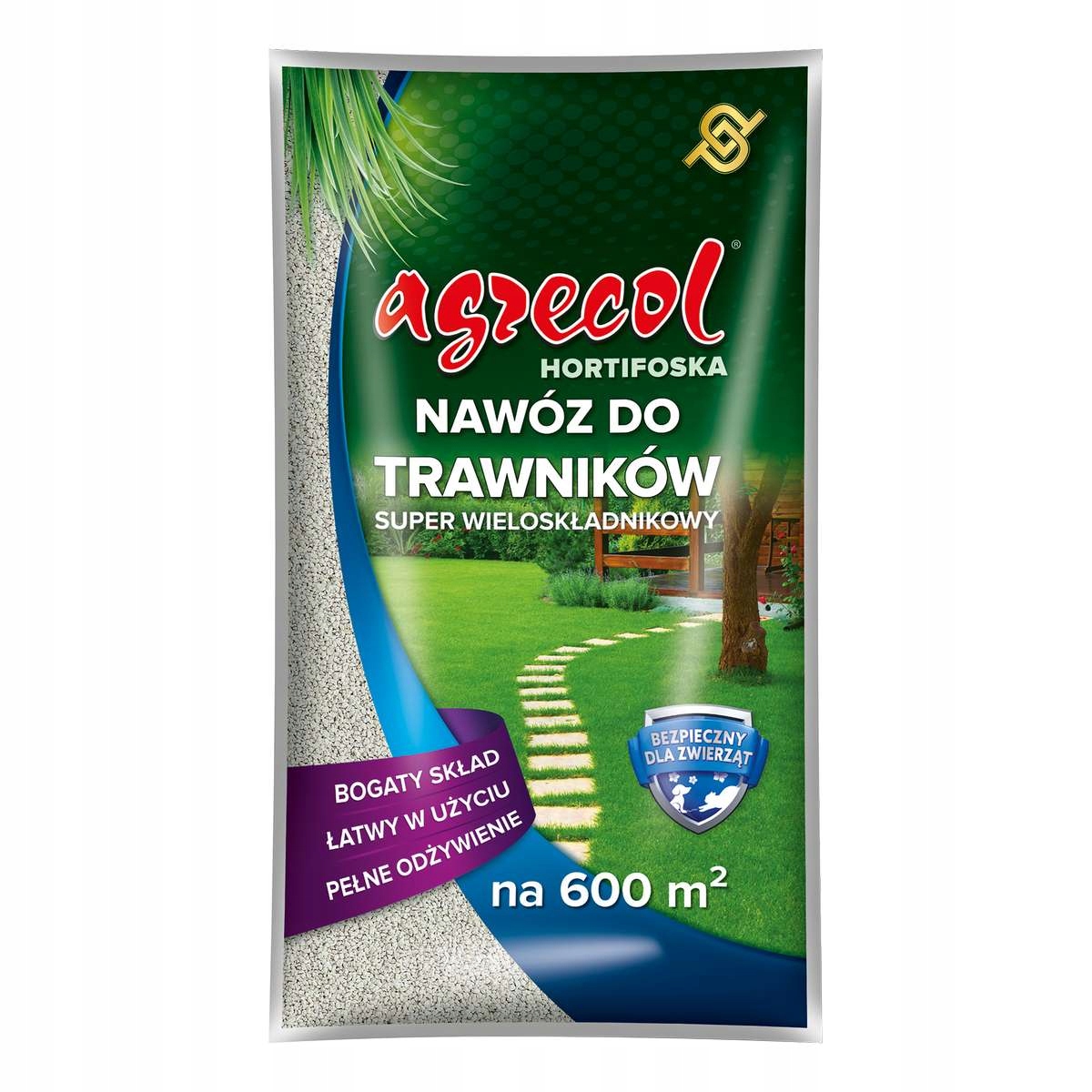 Nawóz do trawnika Hortifoska 15kg Agrecol wieloskładnikowy, bogaty skład